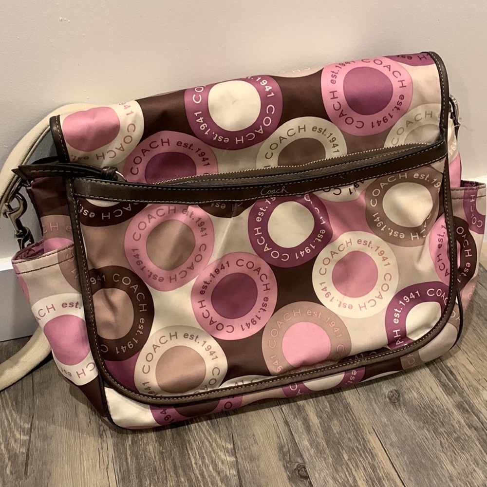 Coach baby bag